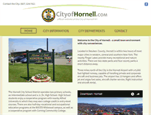 Tablet Screenshot of cityofhornell.com